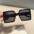 Over-size Square Big Frame Black Sunglasses